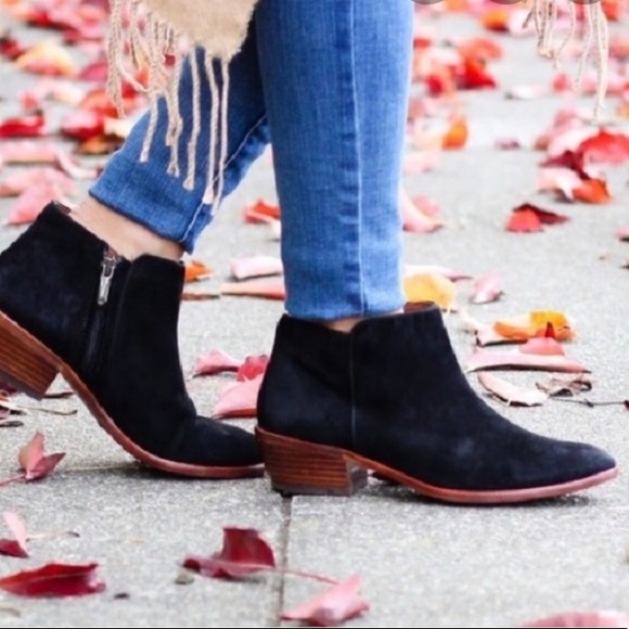 Sam Edelman Petty Boot In Black Suede 